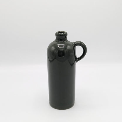 Digoin Handled Ceramic Bottle - Laurel Green