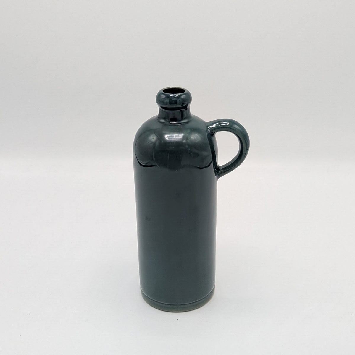 Digoin Handled Ceramic Bottle - Secret Green
