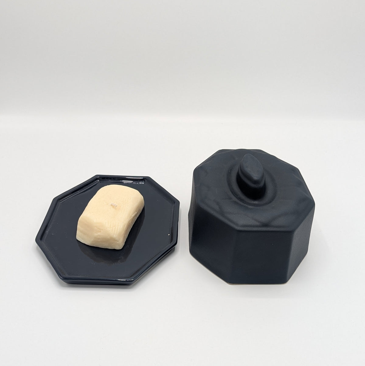 Digoin Butter Dish - Ink
