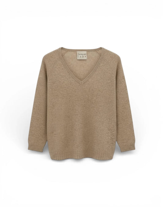 Boyfriend V Neck /  Light Brown