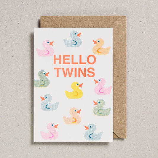 Hello Twins - Greeting Card