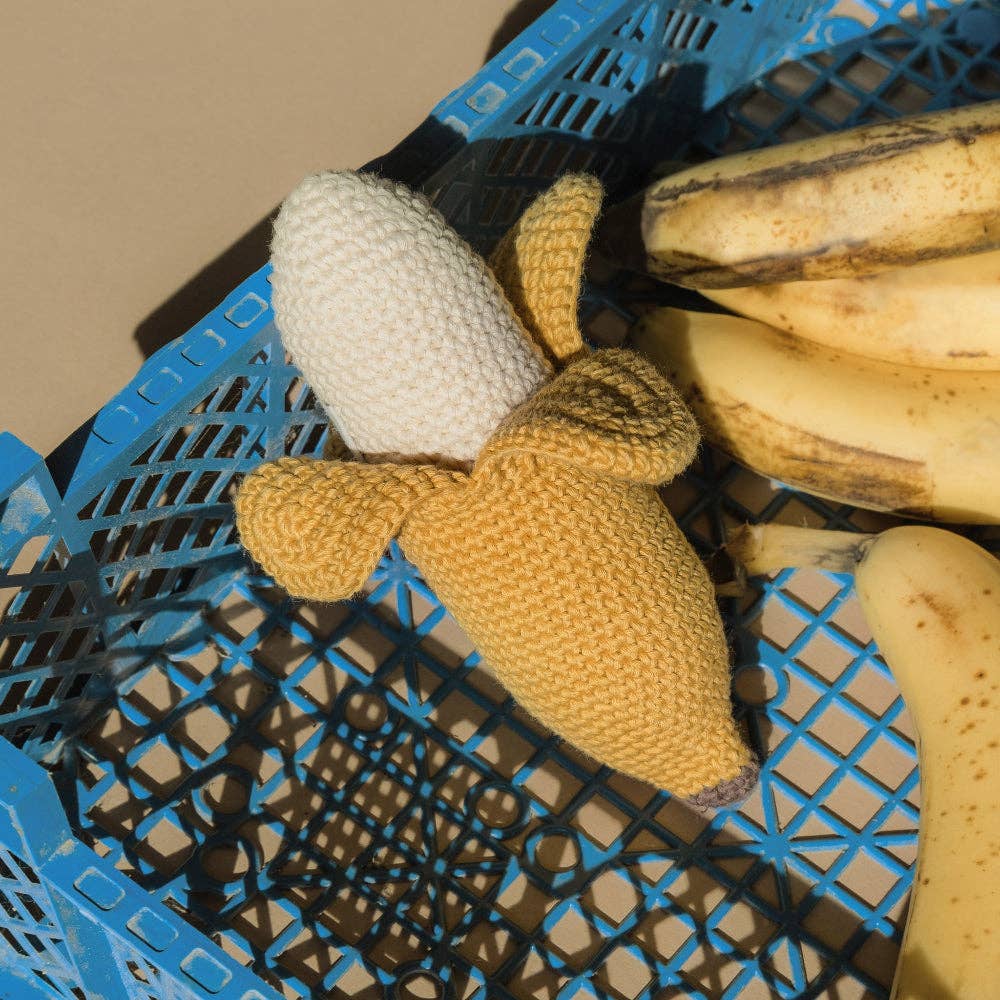 Crochet Rattle - Banana