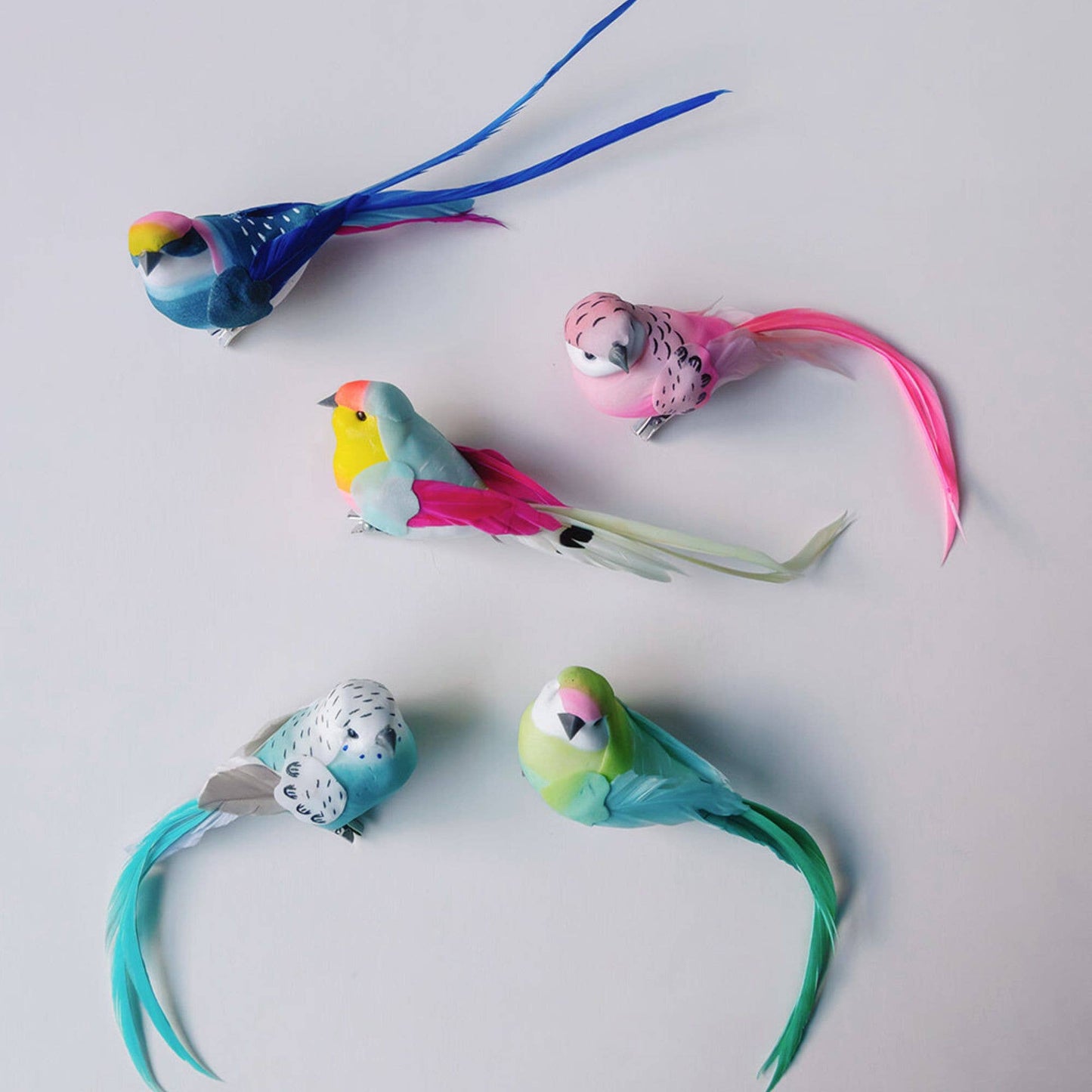 Feather Bird Clip Decoration