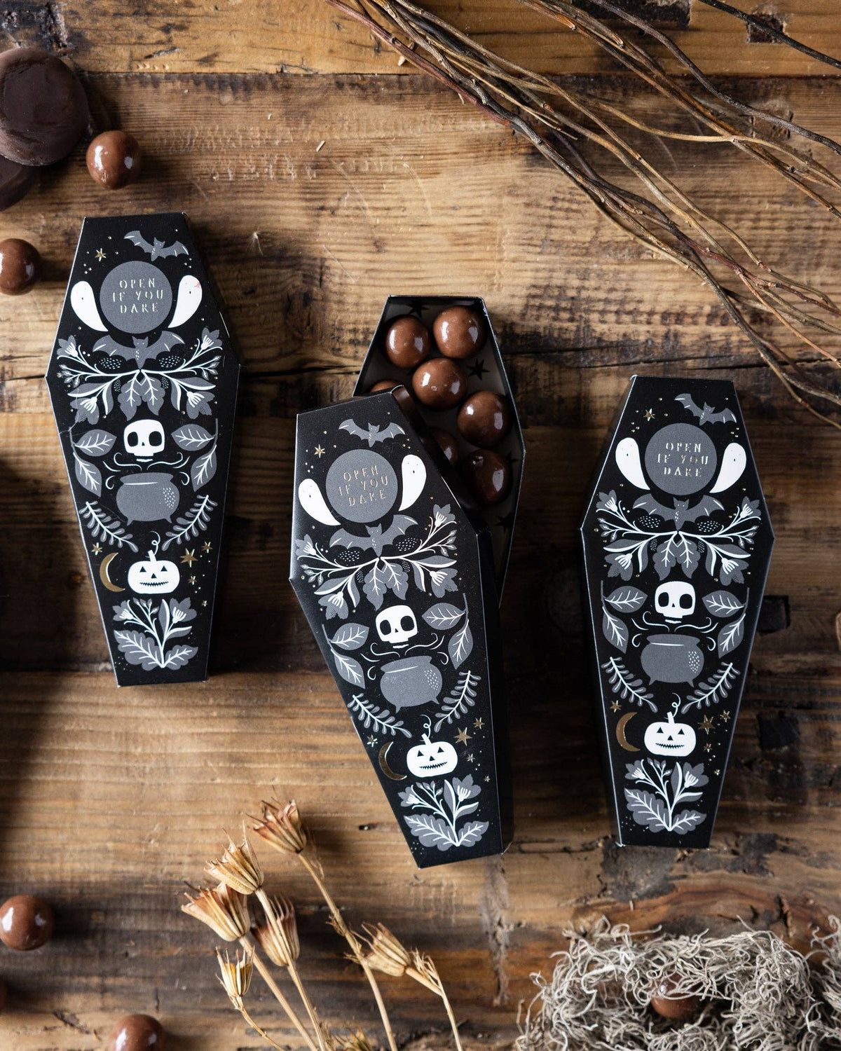 Coffin Treat Boxes - Set of 6