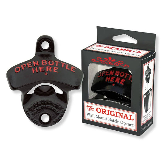 Black Wall Mount Bottle Opener