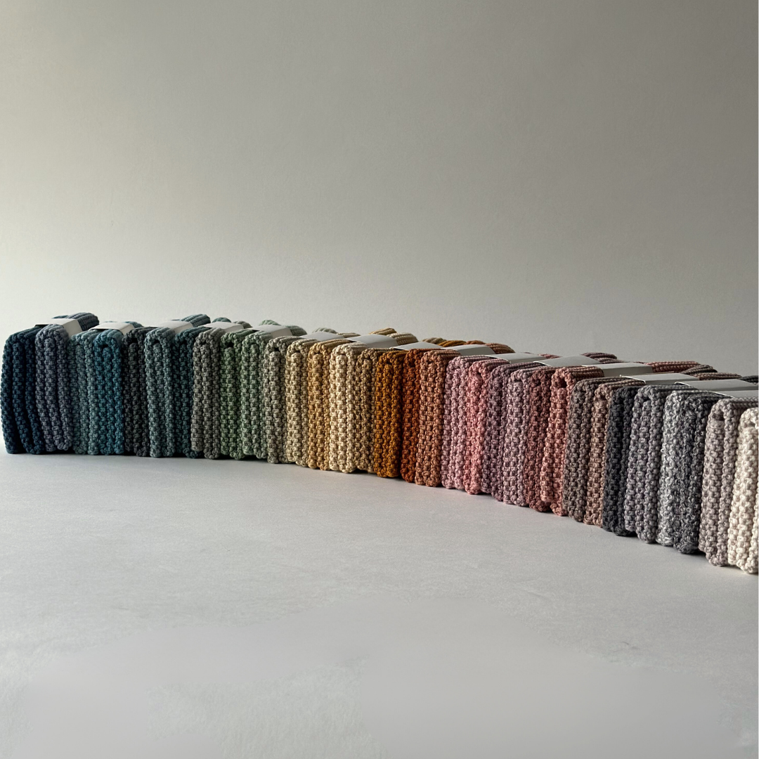 Dishcloths - Organic Cotton - Set of 2 - Knitted - Pine