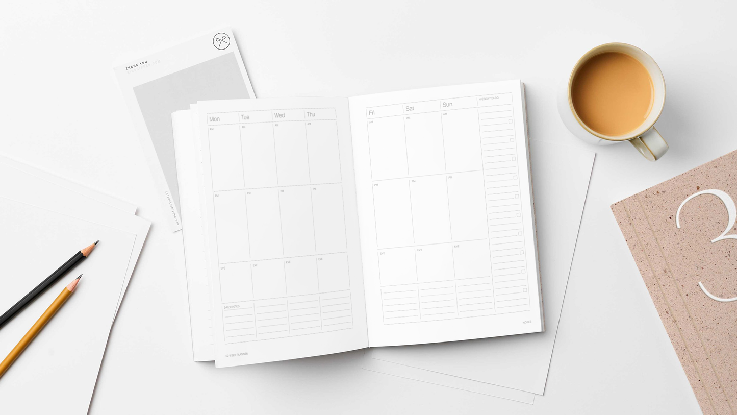 Undated Weekly Planner