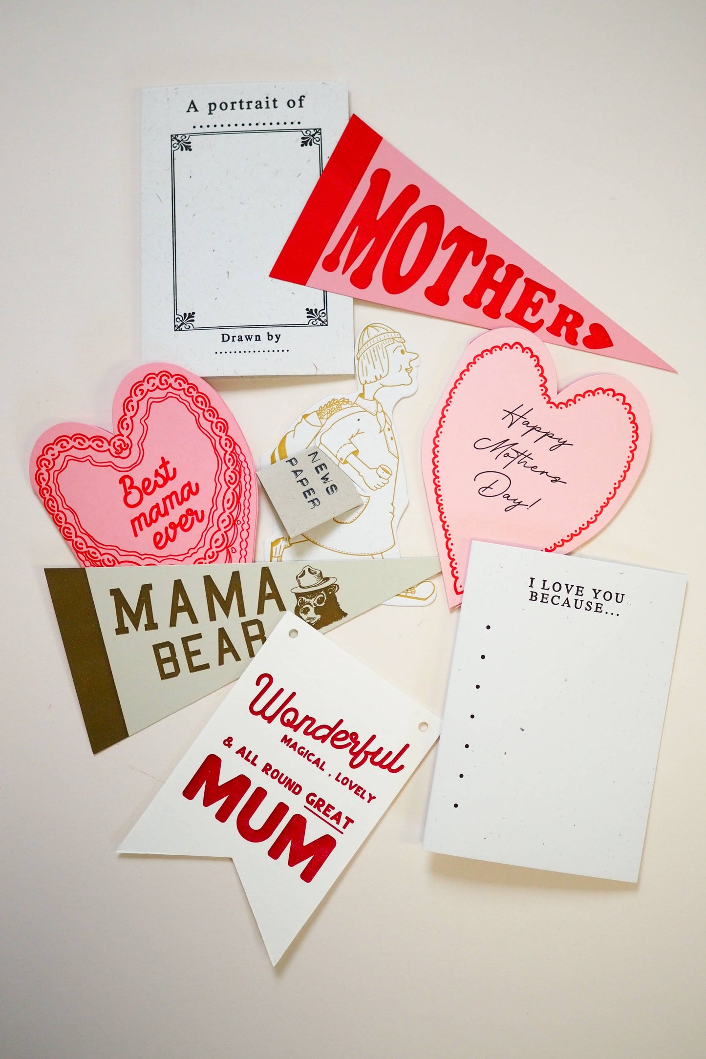 Wonderful Mum Flag - Greeting Card