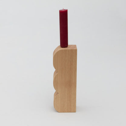 Wooden Candle Holder - Bump