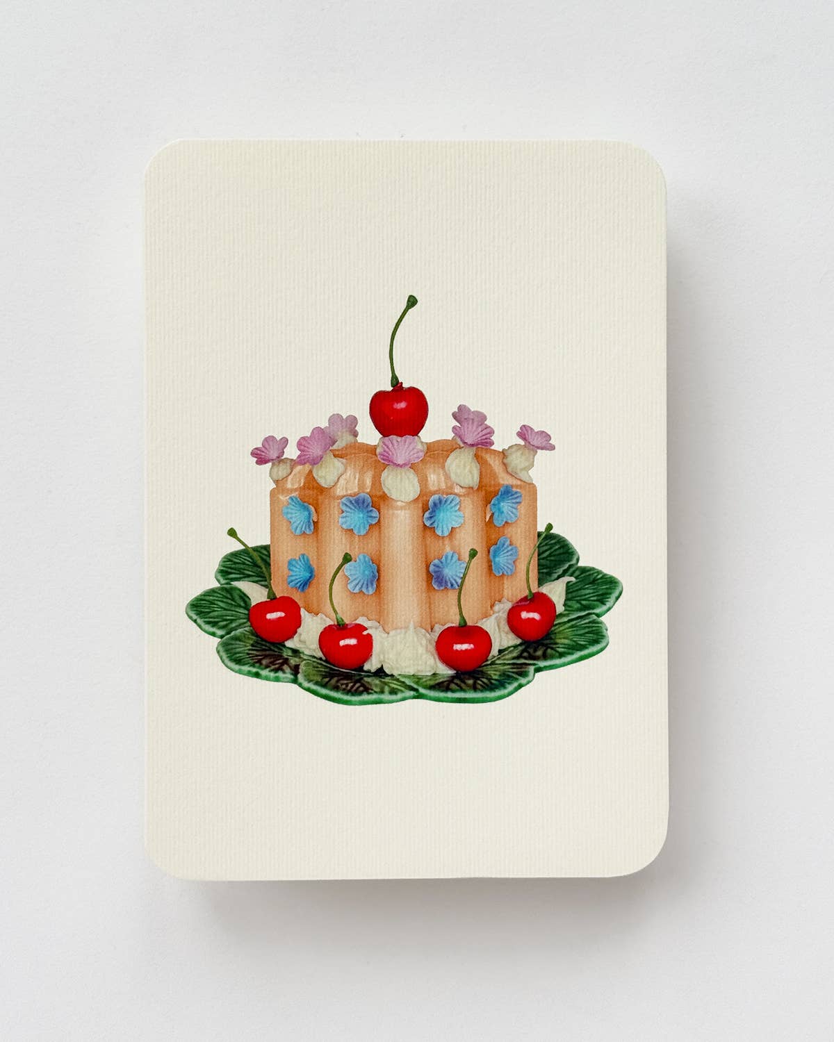 Saffron Cream Blancmange - Greeting Card