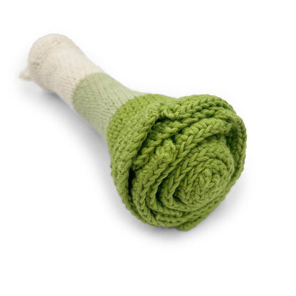 Crochet Rattle - Leek