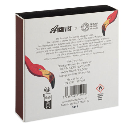 Square Matchbox - Flamingo