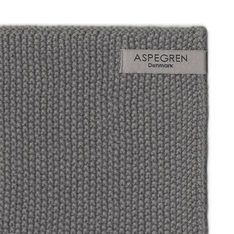 Dishcloths - Organic Cotton - Set of 2 - Knitted - Gray