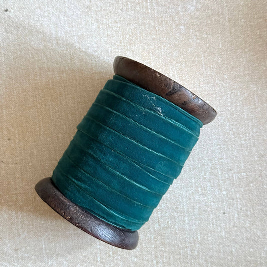 Velvet Ribbon - Peacock