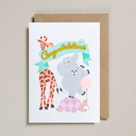 Confetti Pets Cards - Congratulations Party Pets