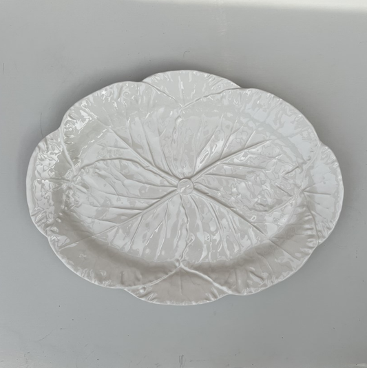 White Cabbage Leaf Platter Large