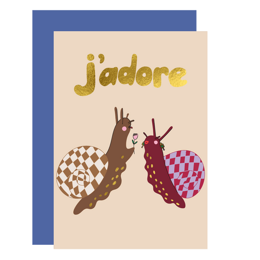 J'adore - Greetings Card