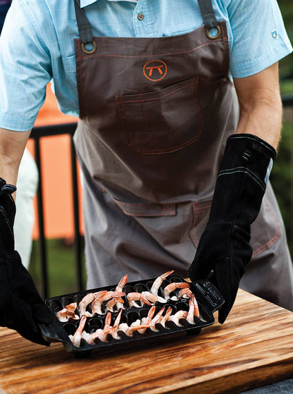 Leather Grill Gloves - Black