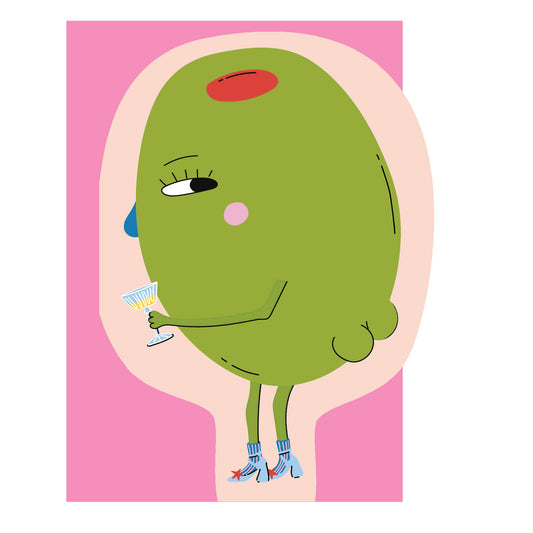 Hey Olive - Greeting Card