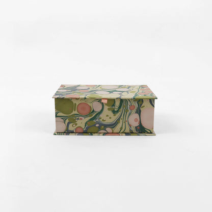 Marbled Keepsake Box Set - Leafy Green