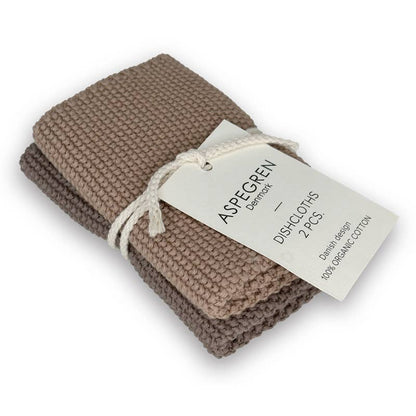 Cotton Dishcloths - Hazelnut
