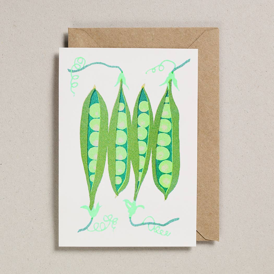 Grow Peas - Greeting Card
