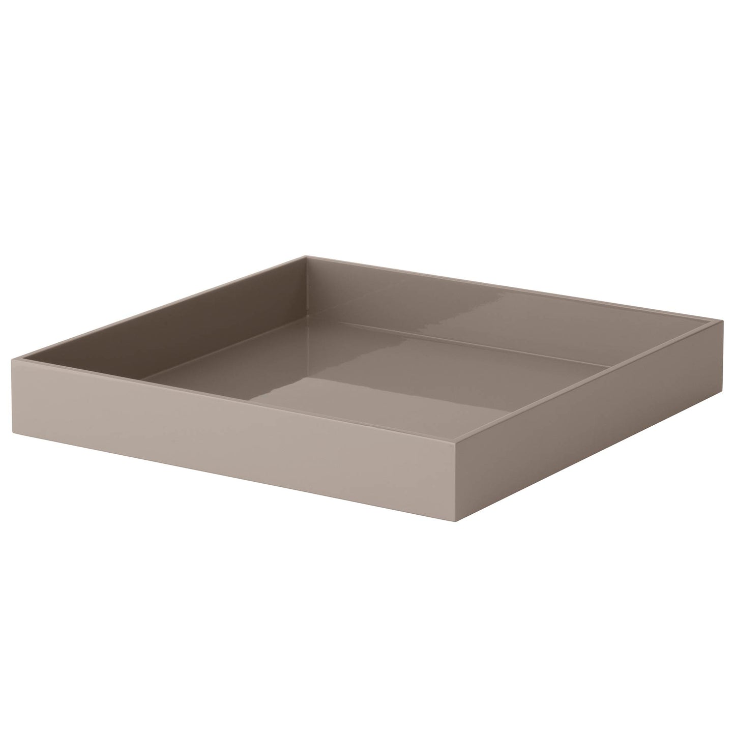 LACQUER LARGE GREY TRAY