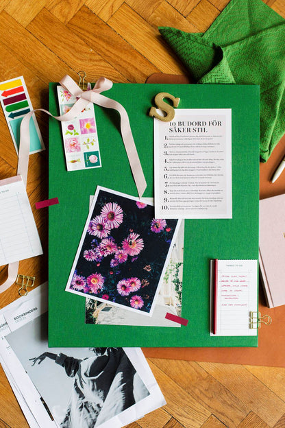 Magnetic Notice Board - Clover Green