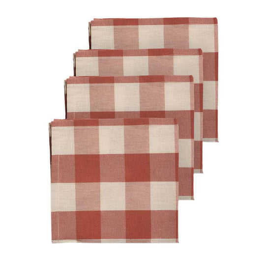 Napkin Set x4 - Check Bertel