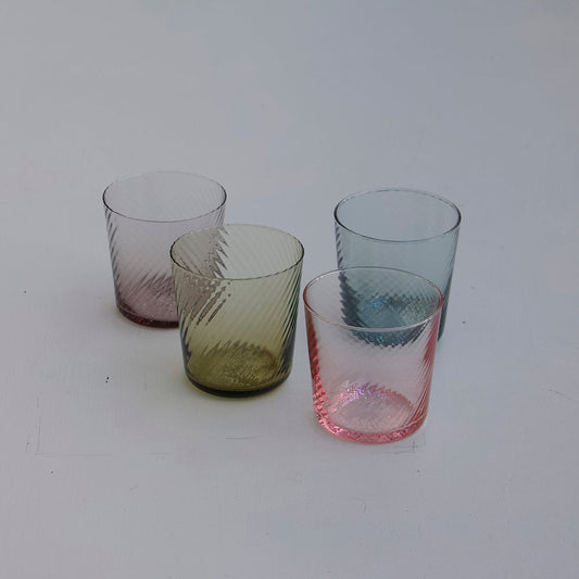 PAIR OF MURANO GLASSES – AQUA