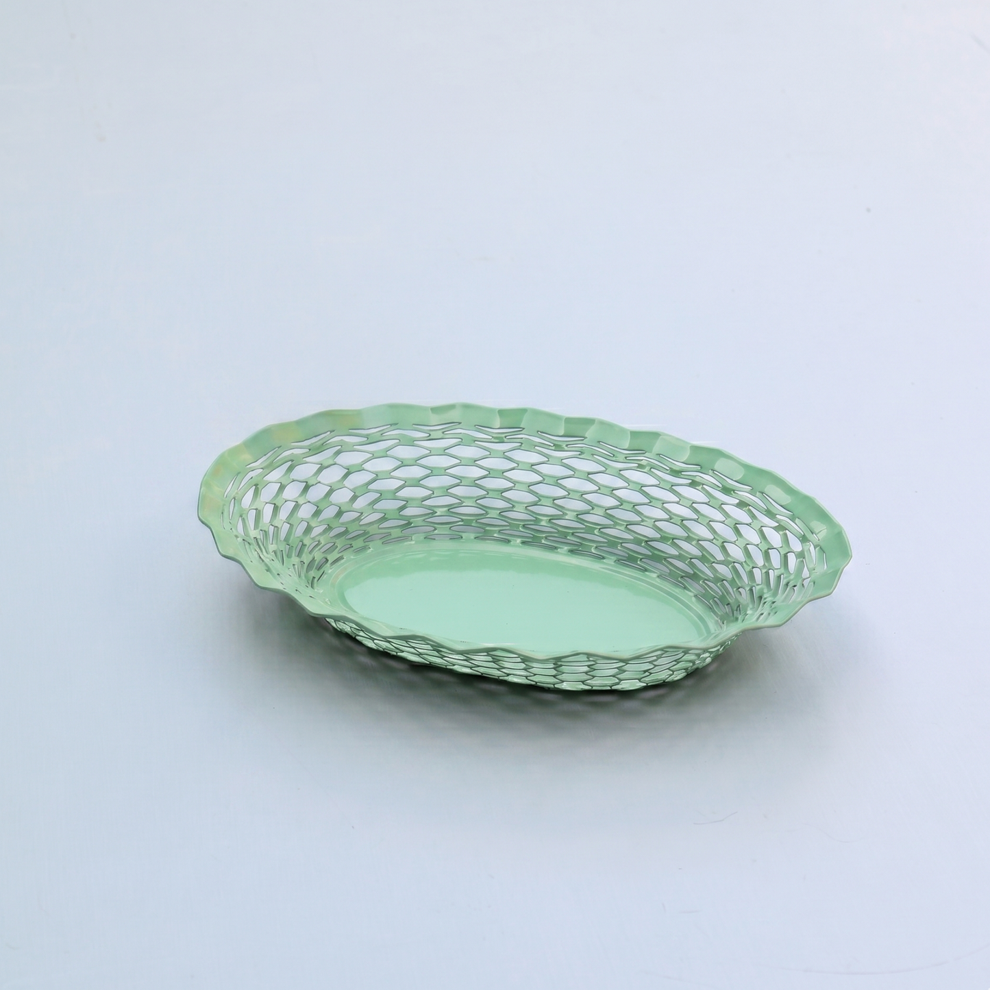 Oval Bread Basket / Small - Green Pastel