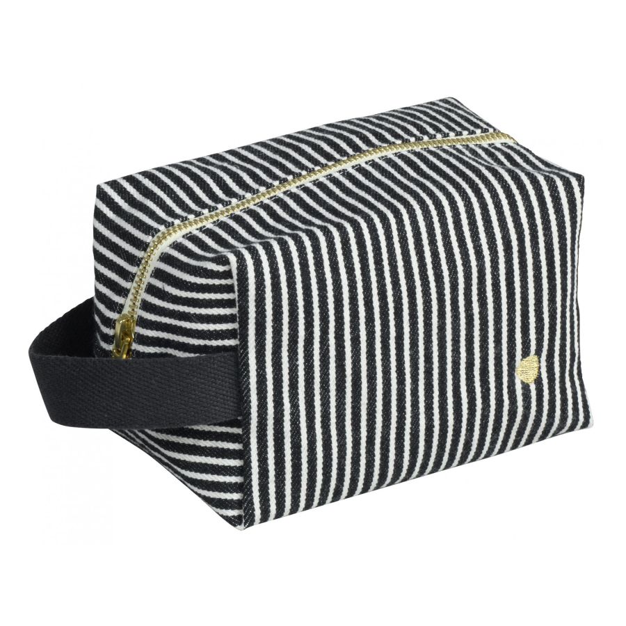 Iona Pouch Bag - Black Stripe