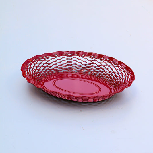 Oval Bread Basket / Large - Red