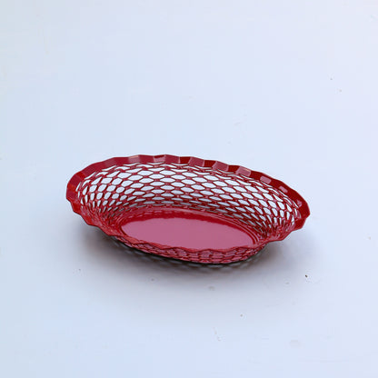 Oval Bread Basket / Small - Red